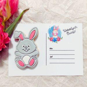Ciastko na pocztówce - Króliczek