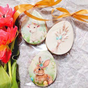 Ciastko w woreczku z wstążeczką - Jajko z nadrukiem