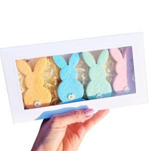 Zestaw ciastek 4 króliczki w 4 kolorach