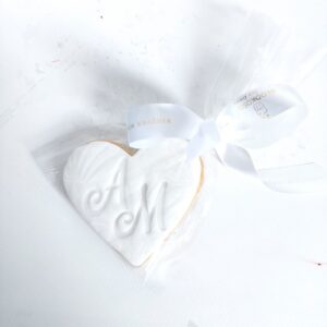 Ciastko serce z inicjałem